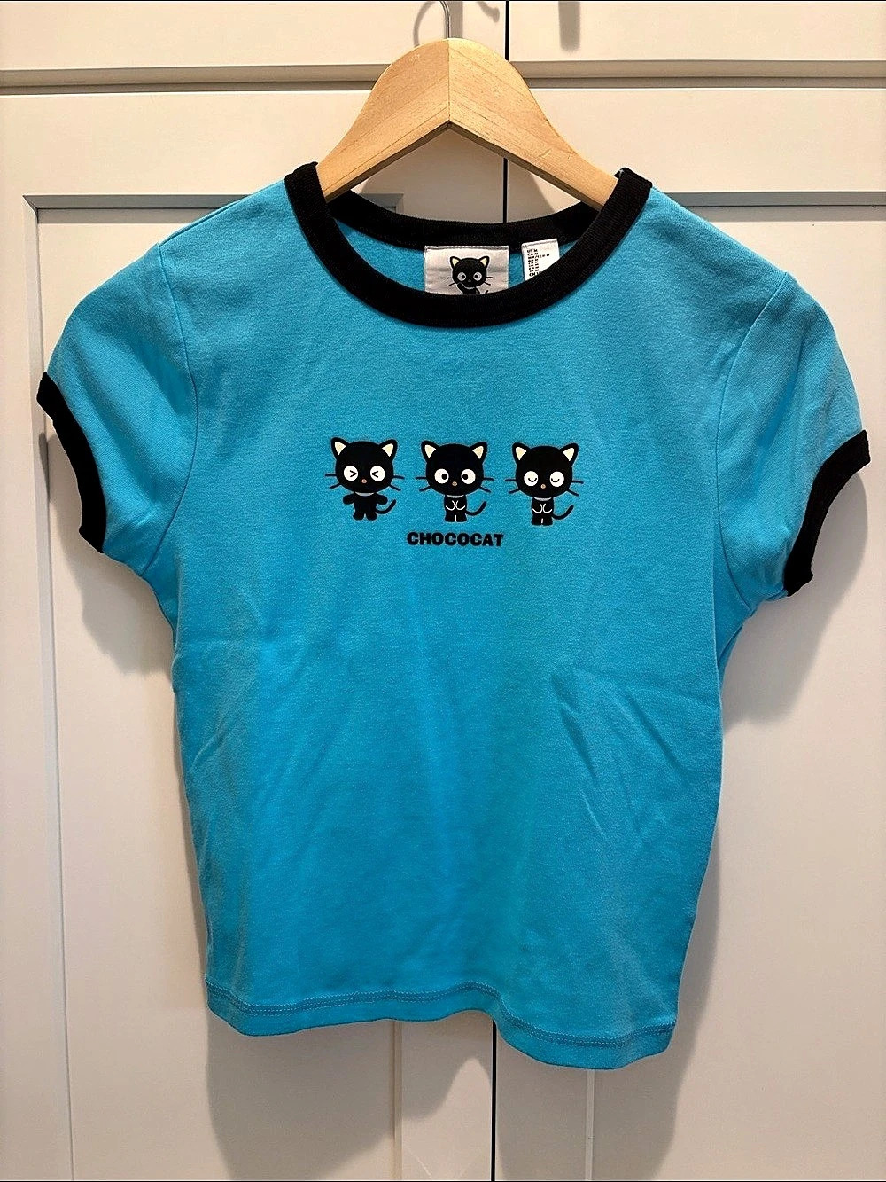 Chococat Forever 21 Graphic Cat Baby Tee Size Medium